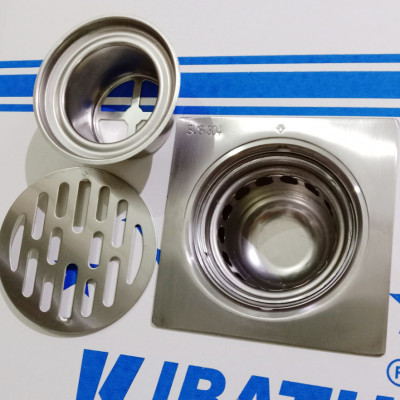 Phễu Thoát Sàn Kibath Chống Mùi Hôi Và Côn Trùng Inox304, KB-513