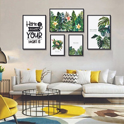 Tranh treo tường, tranh canvas TB15 bộ 5 tấm