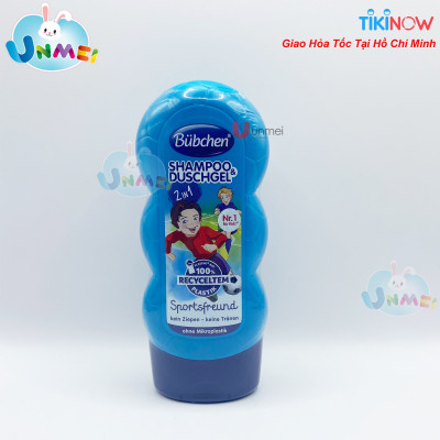 Sữa tăm gội Bubchen thể thao 230ml dành cho bé từ 3 tuổi trở lên