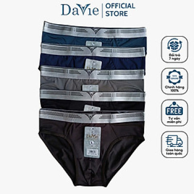 Quần Lót Nam Tam Giác DVBF031 , Chất Liệu Thun Lạnh 4 Chiều, Lưng Bản 3.0cm Sợi Bóng Cao Cấp