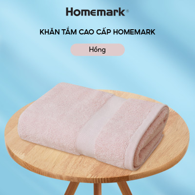 Khăn Tắm 100% Cotton Pakistan Cao Cấp Homemark - Siêu Dày, Mềm Mại, Không Phai Màu, Thấm Hút Tốt
