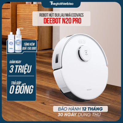 [GIÁ TẠI KHO] - Robot Hút Bụi Lau Nhà Ecovacs Deebot N20 Pro - Bảo hành 12 tháng - Hàng chính hãng Ecovacs