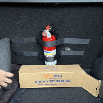Bình chữa cháy cho xe oto/ bình chữa cháy xe điện có tem kiểm định ABC 1Kg Vinafoam