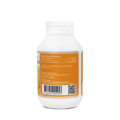 Viên Sữa Canxi Tăng Chiều Cao Vitatree Kids Milky Calcium 330mg plus Vitamin D3 Nhập Khẩu Từ Úc 60 viên/ lọ