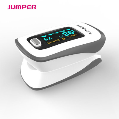 MÁY ĐO NỒNG ĐỘ OXY BÃO HÒA TRONG MÁU SPO2, PR, PI JUMPER JPD-500F Kết nối bluletooth với điện  thoại, màn hình OLED  ( FDA hoa kỳ chứng nhận ) 