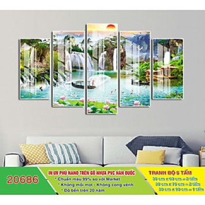Tranh treo tường Sơn thuỷ hữu tình/gỗ MDF ST-20686