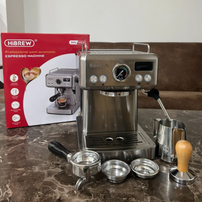 Máy pha cà phê Espresso chuyên nghiệp thương hiệu HiBREW H10A , áp suất 20bar , công suất 1350W - Hàng Chính Hãng