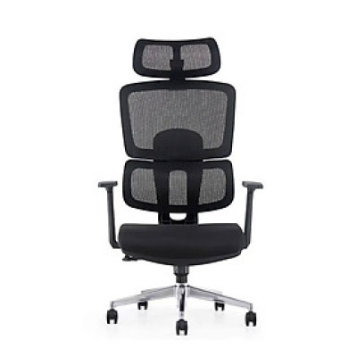 Ghế làm việc chống đau lưng màu đen CM4553-M Nội thất Capta Ghế văn phòng lưng lưới nhập khẩu hiện đại lưng ghế ngả đa chiều tay nhựa chữ T chân thép mạ chrome office chair 