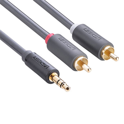 Cáp Chuyển Đổi Ugreen 3.5mm Sang 2 RCA 10510 (2m) - Hàng Chính Hãng