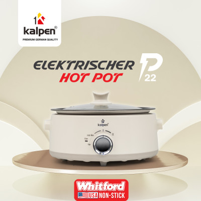 Nồi lẩu điện đa năng Kalpen 5L công suất 1800W, khay lẩu tháo rời, bảo hành 24 tháng - Hàng chính hãng