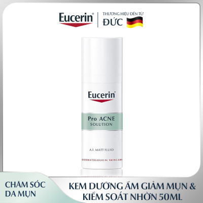 Kem dưỡng ẩm kiểm soát nhờn & giảm mụn Eucerin Matt Fluid 50ml