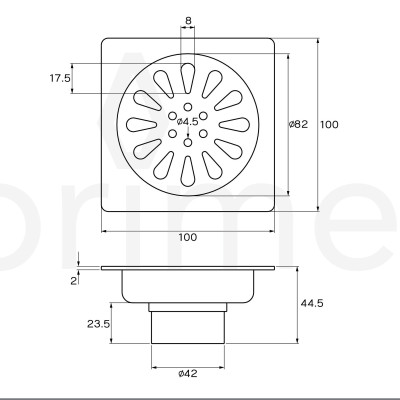 FD-4122 Phễu thoát nước Prime [WS] (Sản xuất tại ThaiLand 100% )