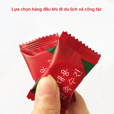 Túi 20 Khăn Giấy Nén Hàn Quốc Cao Cấp Loại Dày 2 Lớp 20*20cm - Hàng Chính Hãng