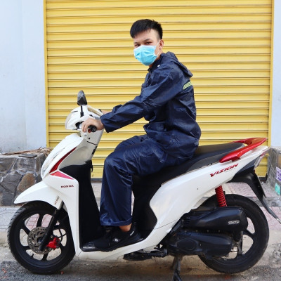 Áo mưa bộ 3XL  (65 - 80kg ), vải dù cao cấp , dày , nhỏ gọn , chống thấm nước , phù hợp cho nam và nữ 