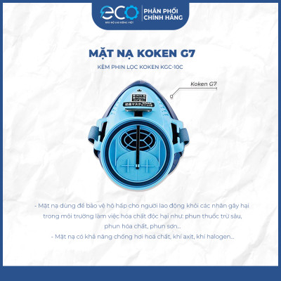 Trọn Bộ Mặt Nạ Koken G7 Nhật Bản (Mặt Nạ + 2 Phin Lọc) | Combo Tiết Kiệm - Chống Độc - An Toàn Tuyệt Đối