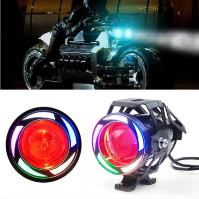 Đèn Trợ Sáng Chất Lượng Cao: U7 LED Ngũ Sắc - Độ Xe Cực Đẹp, Chống Nước, Phụ Kiện Đồ Chơi Xe Máy Đẳng Cấp