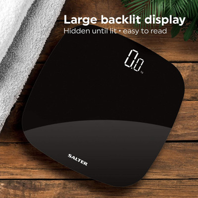 Cân Sức khỏe Salter 9221 BK3R, Pin Sạc Saler UK 