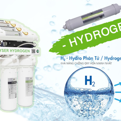 Máy lọc nước Nano Geyser RO Hydrogen công nghệ lọc RO - Hàng Chính Hãng