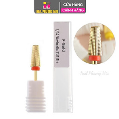 Đầu Mài Đa Năng 5 trong 1 Thép Vonfram F-Gold Mạ Vàng, Dùng Cho Phá Gel Phá Bột Mài Móng Đầu Mài 5in1 Chuyên Làm Nail