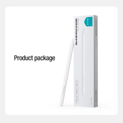 Bút cảm ứng hỗ trợ tì tay, siêu mượt cho iPad đời 2018 trở lên hiệu Nillkin iSketch S3 cho iPad Air Pro 11 M4 2024 13INCH 12.9 13 Air 4 5 6 2018 2022 Gen 10 / Gen 7 8 9 10.2 - Hàng nhập khẩu