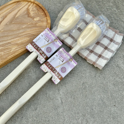 Chổi cọ toilet cán dài, đầu cong Seiwa Pro 40cm - Hàng Nội Địa Nhật Bản