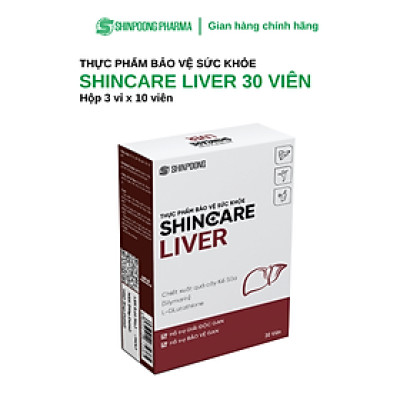 [Hộp 30 viên] Viên Uống SHINCARE LIVER - Hỗ trợ giảm độc gan, bảo vệ gan - SHINPOONG PHARMA