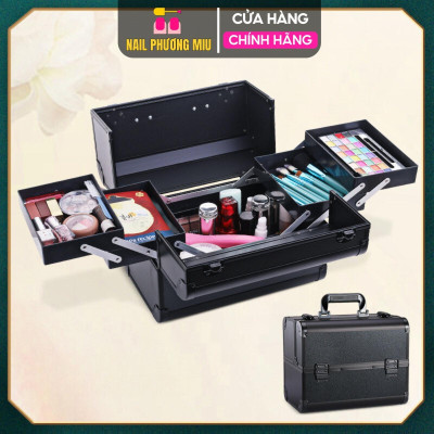 Cốp Đựng Đồ Nail 2 Tầng Nhôm 26x32x21cm, Gọn Nhẹ, Chống Thấm Nước, Chuyên Dụng Làm Nail, Tiện Lợi Di Chuyển, Bền Chắc Bag Nhung Nam Nữ