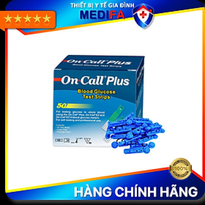 Máy Đo Đường Huyết On Call Plus + Tặng hộp 25 que thử và 25 kim chích máu, BH trọn đời, chuẩn chính hãng