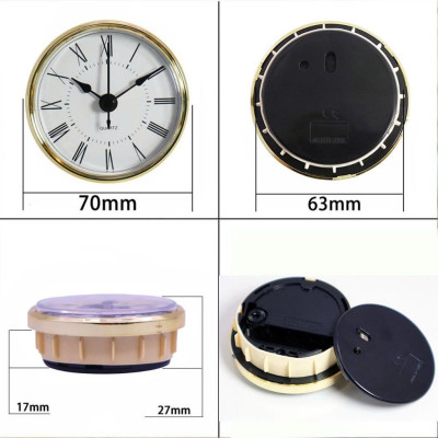 Bộ Máy Đồng Hồ Gắn Đồng Hồ Để Bàn Gỗ/Kính – Đường Kính 70cm – Xi Vàng Cao Cấp – Bảo Hành 2 Năm