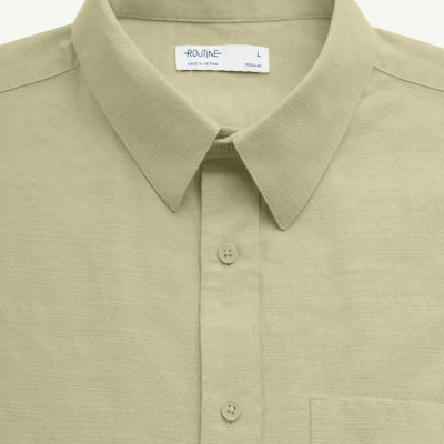 Áo sơ mi tay ngắn nam vải texture. Form Regular - RT 10S25SHS051R1 | ROUTINE CÀ MAU