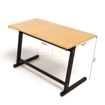 Bộ Bàn Oak-Z Vân Sồi Chân Đen Và Ghế Eames Chân Gỗ Đen IBIE TOOAZO12B-EAMSB