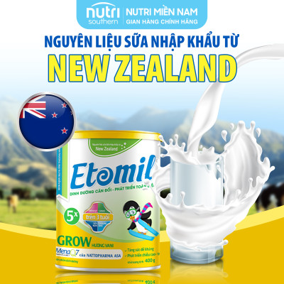Sữa Etomil 5X Grow hộp 700g - Giúp bé tăng cường phát triển chiều cao (Sữa công thúc cho trẻ em từ 3 tuổi trở lên)