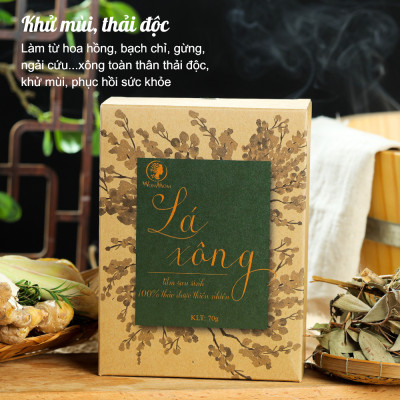 Bộ chăm sóc mẹ là siêu nhân Wonmom (1 lá xông + 1 hộp thảo mộc vệ sinh mẹ)