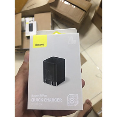 Baseus Super Si Pro Bộ sạc USB C có thể gập lại 20W nhỏ gọn và cực bền cổng Type C Sạc nhanh cho iPhone 12 Pro Max Bộ sạc nhanh Samsung Xiaomi iPhone Huawei - Hàng Chính Hãng