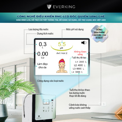 Máy Lọc Nước Điện Giải iON Kiềm EVERKING EKSignature-125 - Hàng Chính Hãng