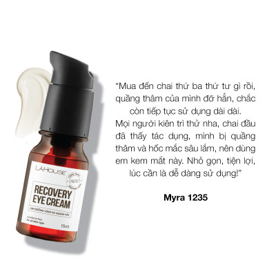Kem dưỡng vùng da quanh mắt Lá House Recovery Eye Cream 15ml