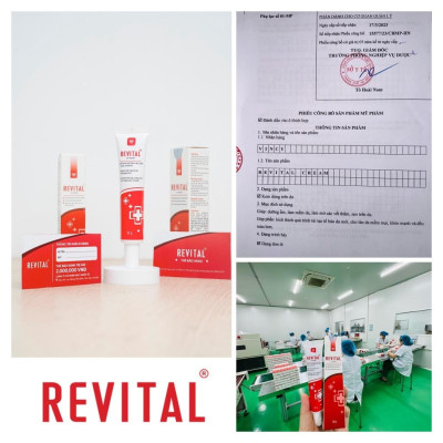 COMBO 3 Tuýp Kem Mờ Sẹo REVITAL 30g, Hỗ Trợ Làm Mờ Sẹo, Giúp Dịu Da Cho Làn Da Sáng Mịn, Hồng Hào