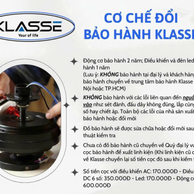 Quạt trần ba cánh Klasse 48KSA 300B – KD Hàng chính hãng