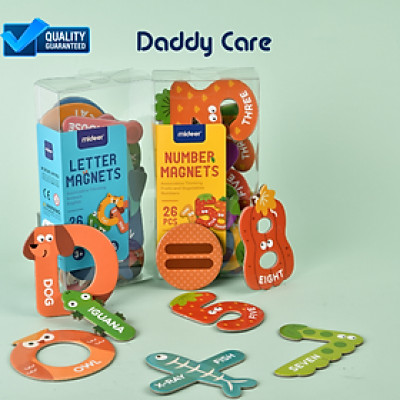 Bảng chữ cái tiếng anh và bảng số nam châm cho bé Mideer Letter Magnets - Number Magnets, Đồ chơi cho bé 3,4,5,6 tuổi
