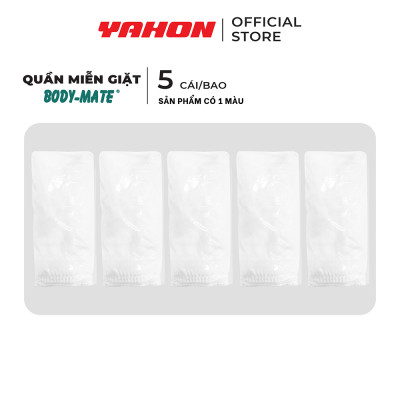 Combo Bao Quần Lót Miễn Giặt Sinh Lý Body-Mate Nữ, 5 Cái/Bao