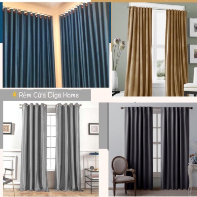 Rèm Ghi tối R2,5m x C2,9m = 2. R1,3 x C 2,2m = 2. Bộ thanh trep 3m + 1,7m