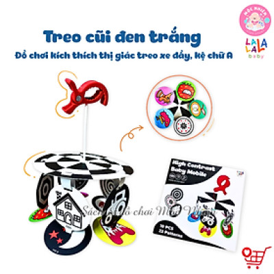 Đồ Chơi Treo Cũi Treo Xe Đẩy Kích Thích Thị Giác Cho Bé Sơ Sinh 0-6 Tháng - Hiệu Lalala Baby