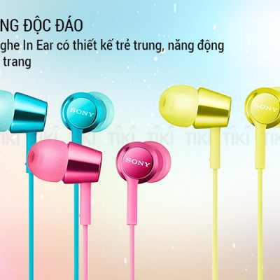 Tai Nghe Nhét Tai Sony MDR-EX155AP - Hàng Chính Hãng