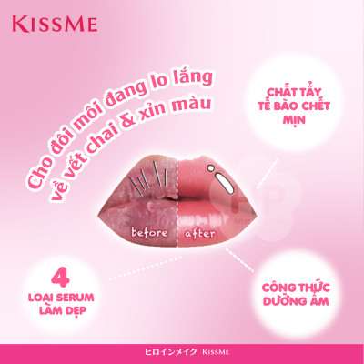 Kem Tẩy Tế Bào Chết Cho Môi Kissme Puchi Mochi Lip Srcub 10 G
