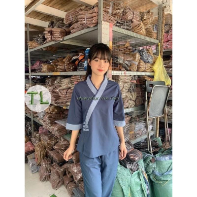 Đồ Lam Đi Chùa Phật Tử  mấu xéo nhật 3 cút