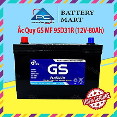Bình Ắc Quy 12V-80Ah, Ắc Quy Ô Tô GS MF 95D31L/R
