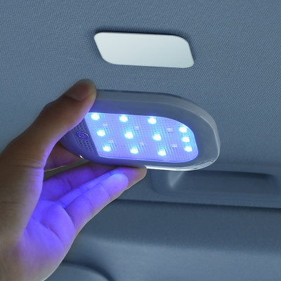 Đèn led đán trần xe hơi sạc usb (chế độ 8 màu)