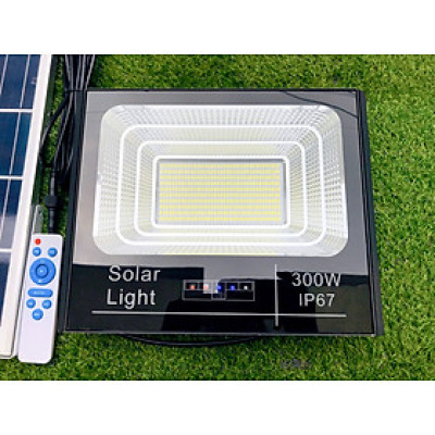 Đèn Năng Lượng Mặt Trời Pha 300W - Chip LED 5730/684 Mắt LED cho Thời Gian Chiếu Sáng Lên Đến 12 Tiếng