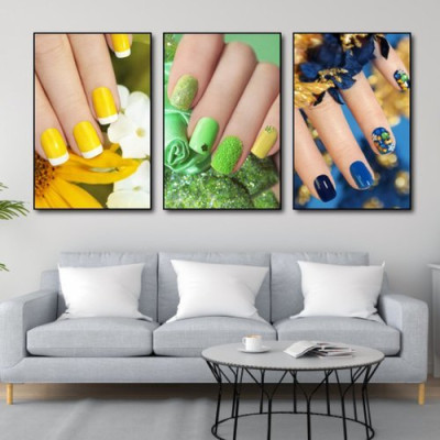 (HCM) Tranh treo tường tráng gương trang trí tiệm nail kèm đinh treo dễ treo không cần khaon tường