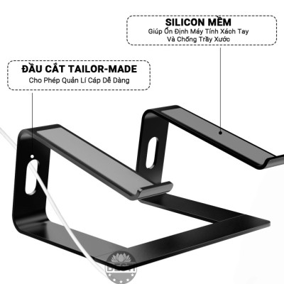 Giá Đỡ Máy Tính Laptop Macbook Besti BTY01 Hợp Kim Nhôm Cao Cấp Giúp Tản Nhiệt Có Thể Tháo Rời - Hàng Chính Hãng 